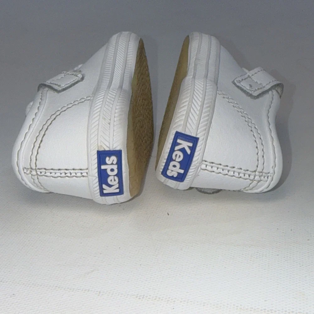 Keds Toddler Size 1 Daphne T-Strap Classic White Leather Mary Jane Girls Walking
